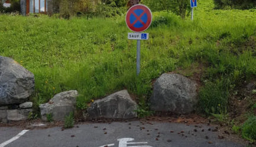 Place de parking handicapé