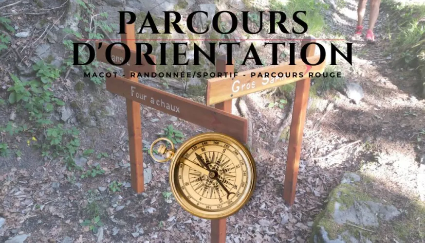 Parcours d'orientation randonnée et sportif sur Macot - parcours rouge