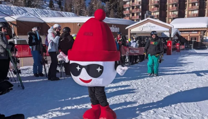 Rencontre avec la Mascotte de La Plagne_La Plagne