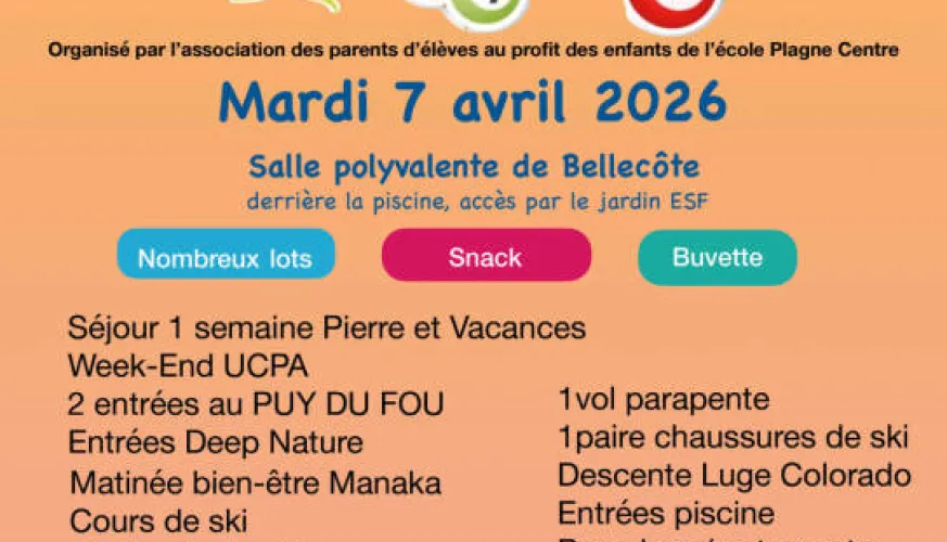 Loto des parents d'élève_La Plagne