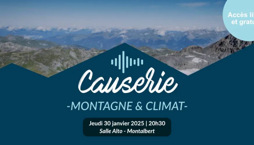 Conférence Montagne et Climat Les causeries_Plagne-Montalbert