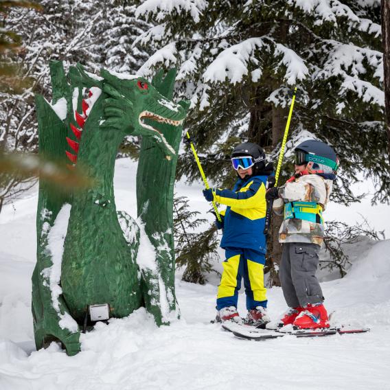 Piste des lutins pour les enfants à La Plagne Montalbert