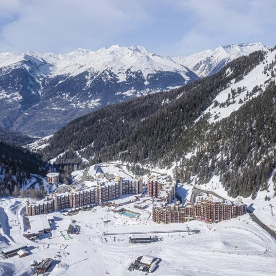 Plagne Bellecôte vue vallée