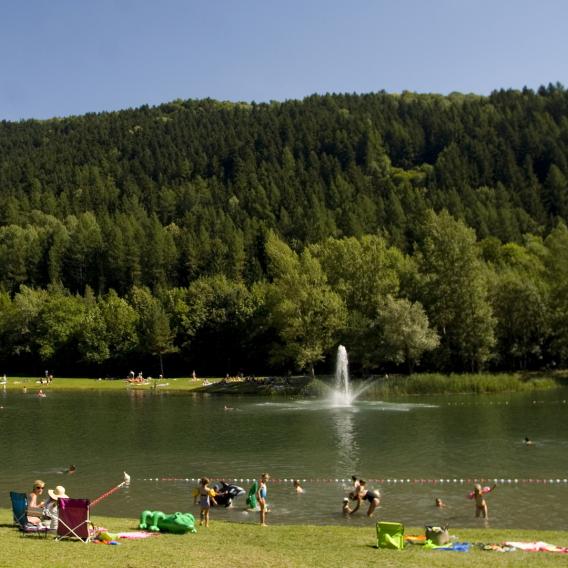 Plage de la base de loisirs des versants d'Aime 