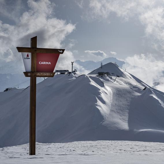 Domaine skiable La Plagne piste Carina