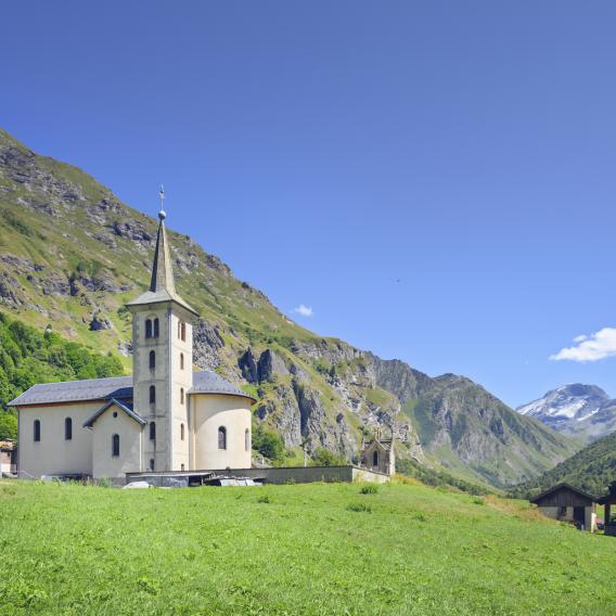 Clocher village le bois Champagny en Vanoise