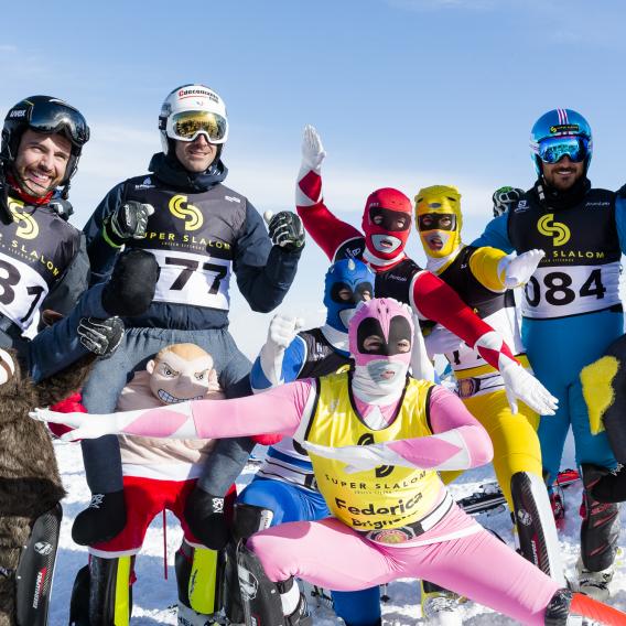 Super Slalom déguisé à La Plagne