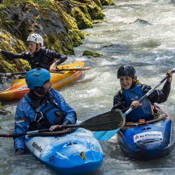 Groupe de Kayak à La Plagne