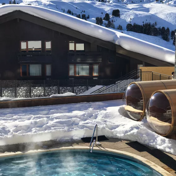 Deep Nature bains & spa La Plagne en hiver