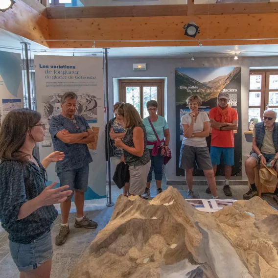 Visite de l'Espace Glacialis