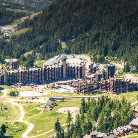 Plagne Bellecôte vue estivale