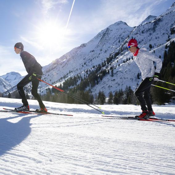 Ski de fond La Plagne Champagny en Vanoise