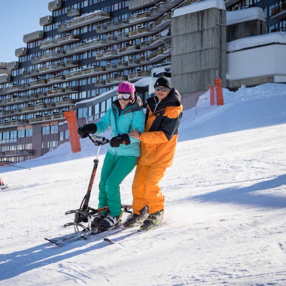 Handiski à Plagne Bellecôte