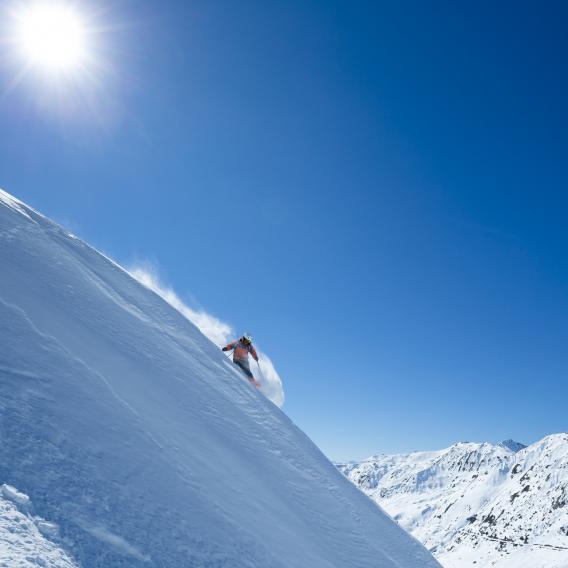 Ski hors piste à La Plagne