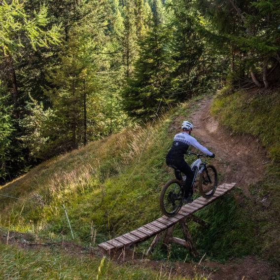 E-spot Plagne Montalbert en VTT-E