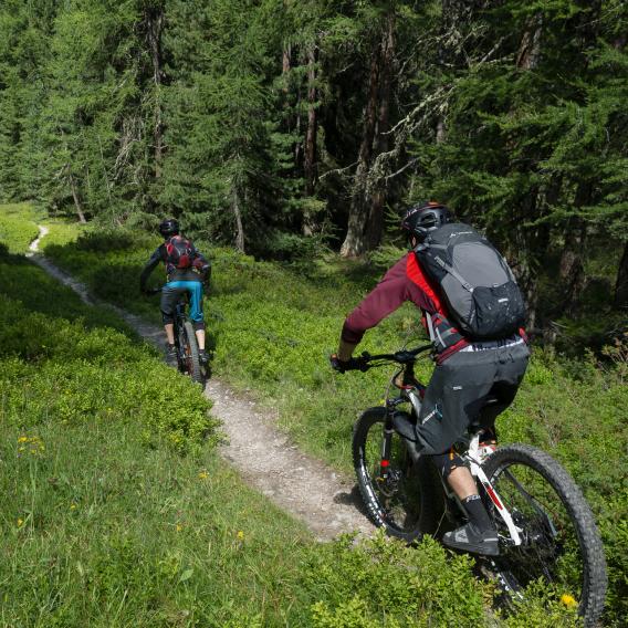 VTT enduro sur les chemins de La Plagne