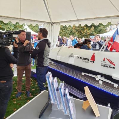 Le simulateur de bobsleigh La Plagne : une réalité virtuelle signée Evos