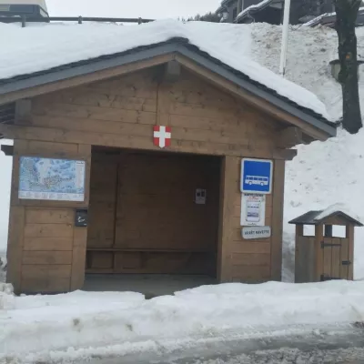 Arrêt navette Montchavin