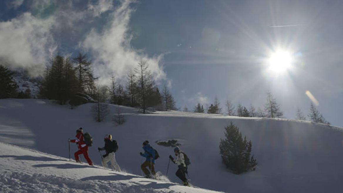 ESF Plagne Montalbert Balade raquettes nocturne