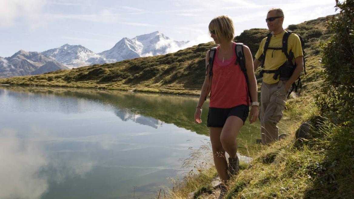 Itinéraire de randonnée : Le sentier des 2 Lacs Montchavin - Les Coches :  Itinéraires de marche et randonnée à Montchavin - Les Coches