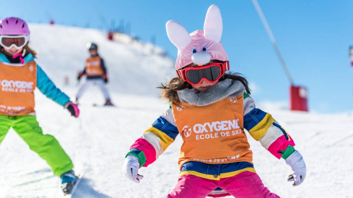 Les cours de ski enfants Oxygène