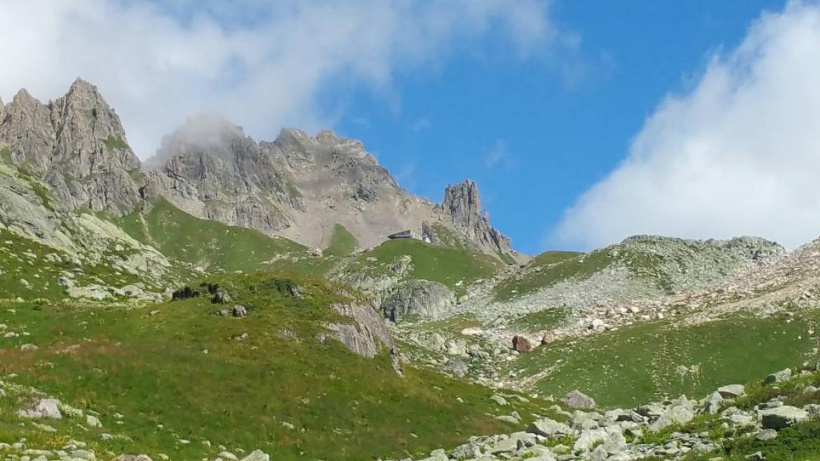 Vue refuge de la Balme vallée de la Plagne