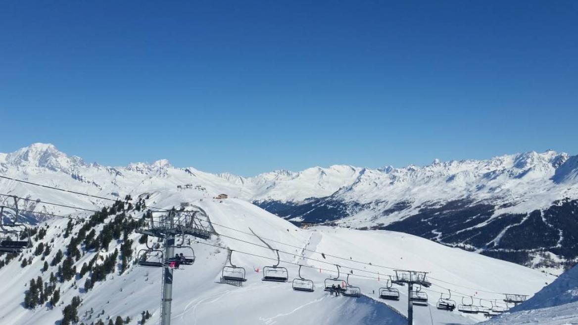 Panorama sur le Mont Blanc au sommet de l'Arpette