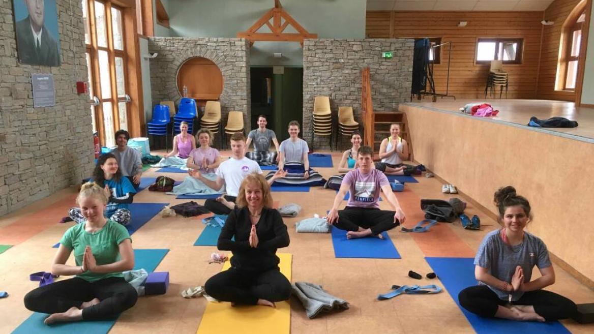 Salle de Mudry Yoga d hiver Montchavin