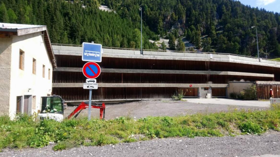 Arret navette Plagne Bellecote FRASSE