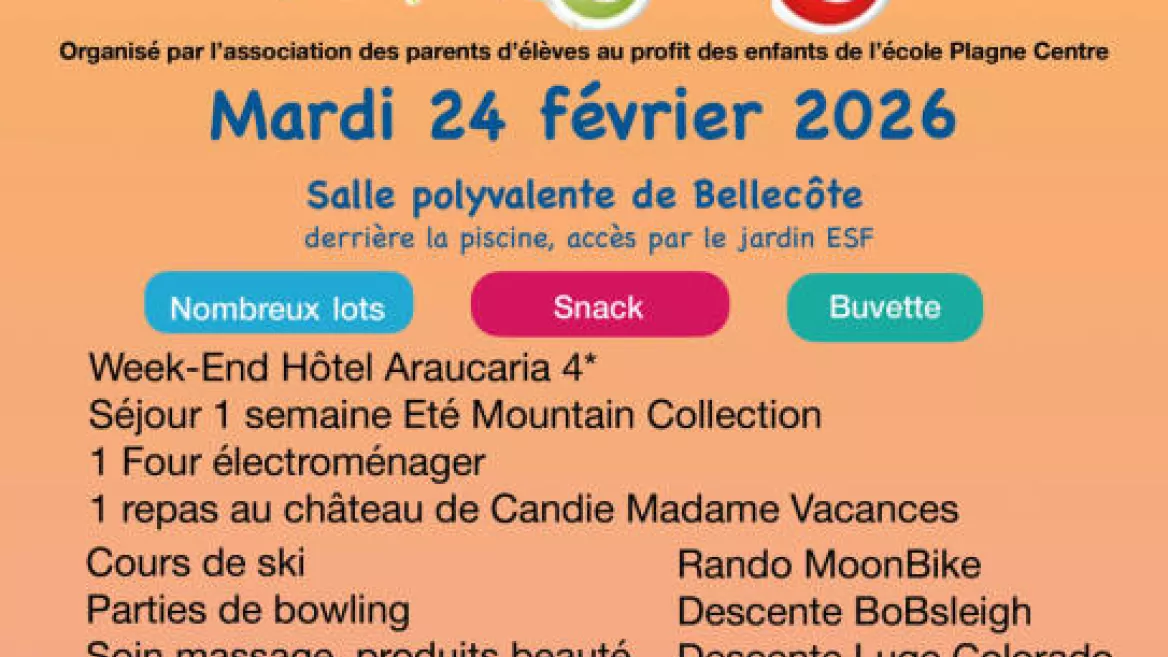 Loto des parents d'élève_La Plagne