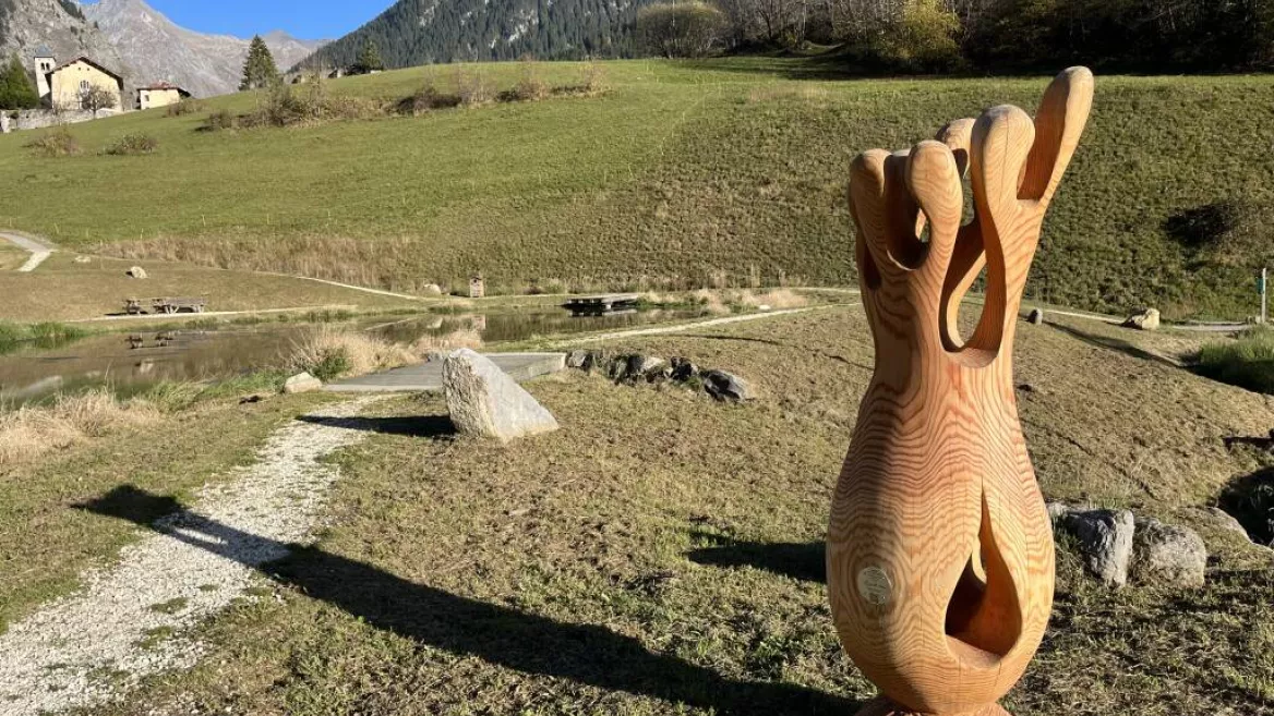 Exposition sculpture sur bois_Champagny-en-Vanoise
