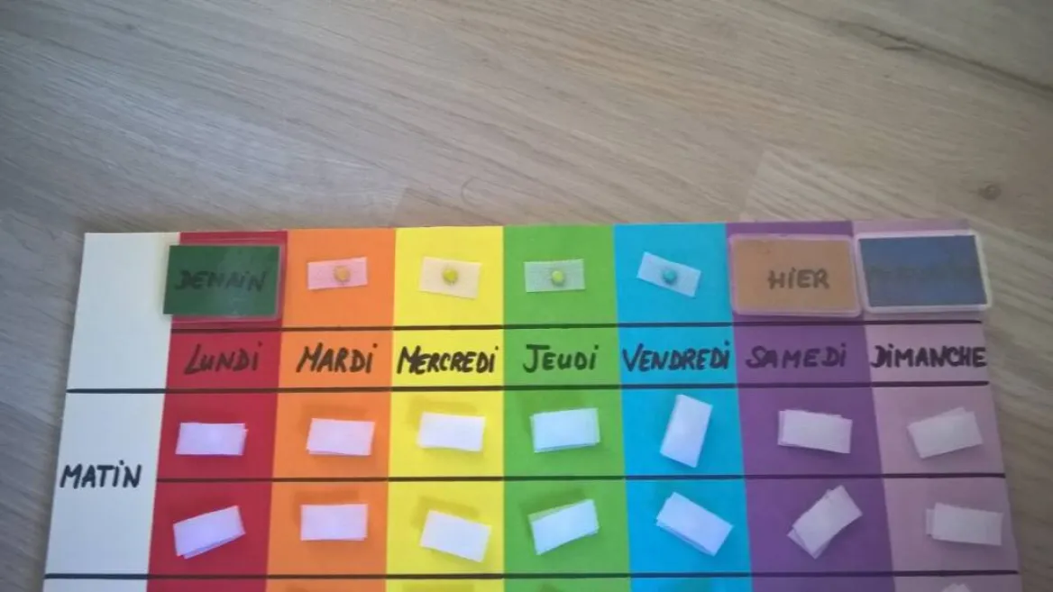 Atelier créatif : création d'un semainier à scratch_Aime-la-Plagne