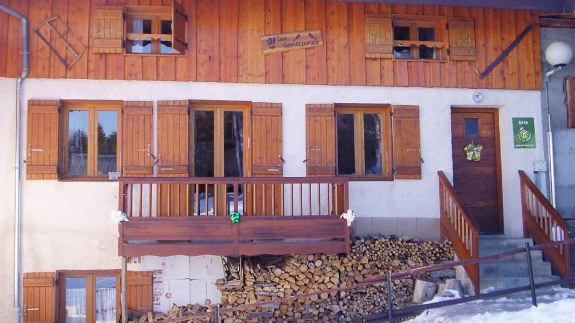 Chalet les Gentianes en hiver