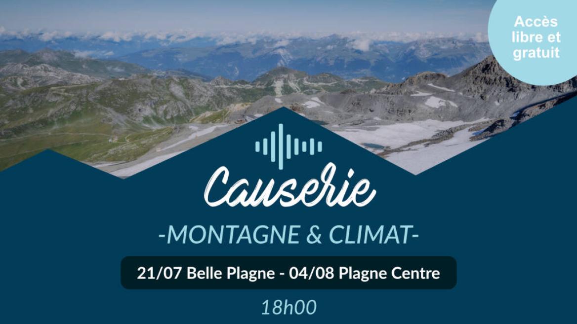 Conférence : Tourisme, risque et montagne face au changement climatique : quelles perspectives ?_La Plagne