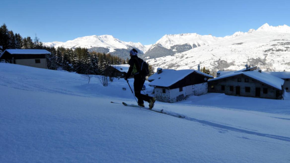 Itinéraire ski de randonnée : Les Coches - Plan Bois