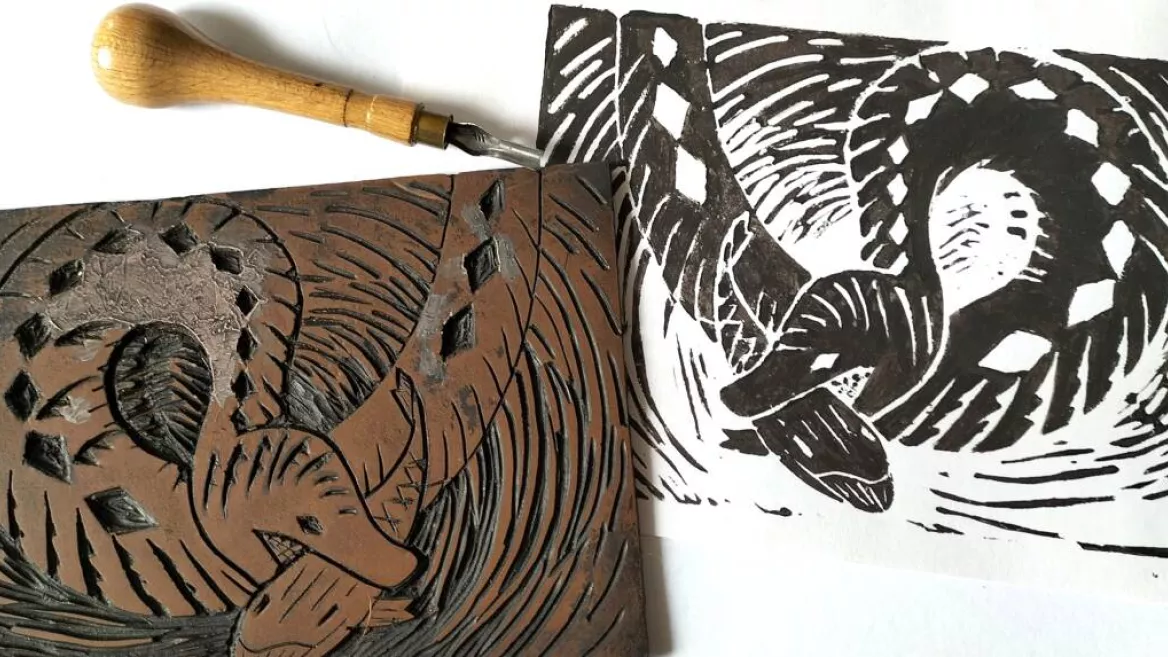 Atelier linogravure_Aime-la-Plagne