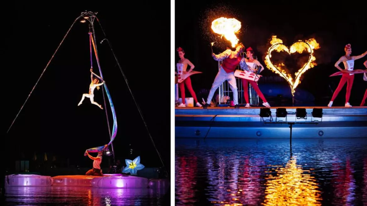 Spectacle sur l'eau - Les Estivales Sauvages_La Plagne Tarentaise
