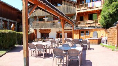 Terrasse du restaurant La Ferme de César