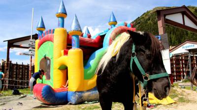 Poney et jeux à Plagne Bellecôte