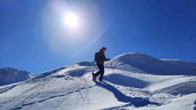 Balade en raquettes à la Plagne