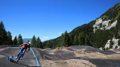 parcours bleu / rouge Pumptrack