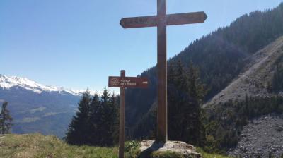 Sentier de la Combe au Chapieu vallée de la Plagne