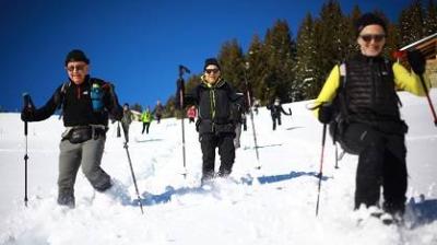Balade en raquettes randonneurs-raquettes