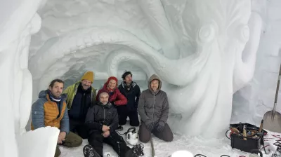 Grotte de neige sculptée_Champagny-en-Vanoise