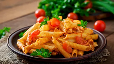 Traditionnelle soirée pâtes pour la 6000D_Aime-la-Plagne