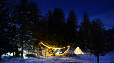 Soirée tipi