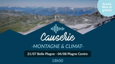 Conférence : Tourisme, risque et montagne face au changement climatique : quelles perspectives ?_La Plagne