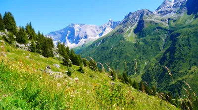 Vue sur les galciers
