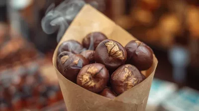 Stand de marrons grillés_Champagny-en-Vanoise