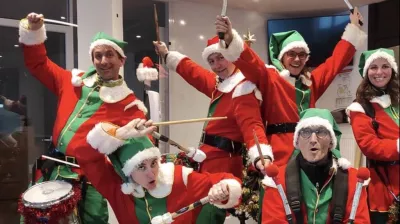 Carnaval - Batucada en déambulation_Plagne-Montalbert